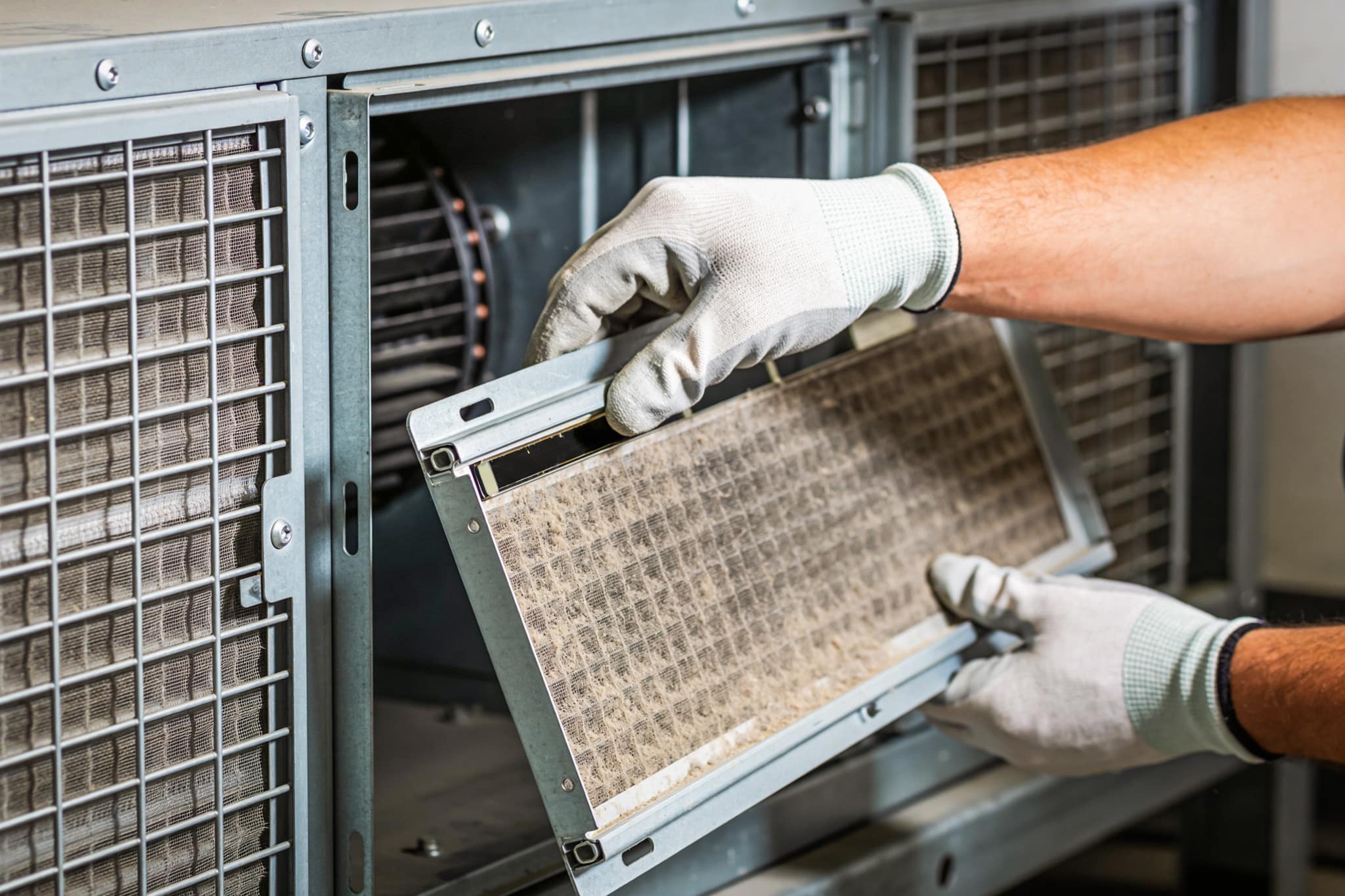 Replacing air filter for Indoor Air Quality at a Wheat Ridge, CO home.